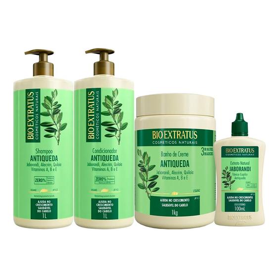 Kit Shampoo Condicionador Máscara e Tônico Antiqueda Jaborandi ...