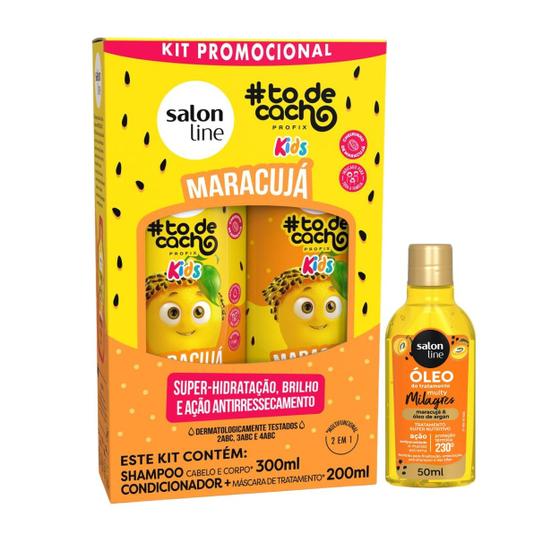 Imagem de Kit Shampoo Condicionador Óleo Hidrata Maracujá Salon Line