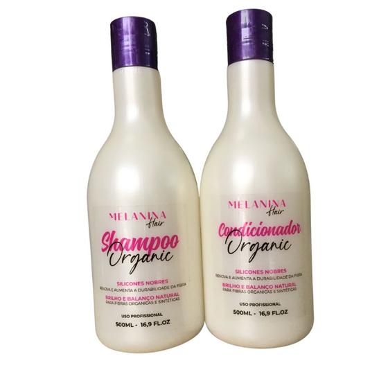 Imagem de Kit shampoo /condicionador organic melanina hair