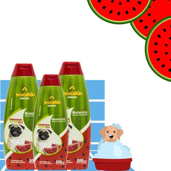 kit shampoo condicionador pet shop profissional Brincalhão Shampoo