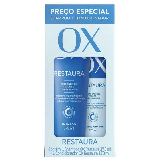 Imagem de Kit Shampoo Condicionador Restaura - OX