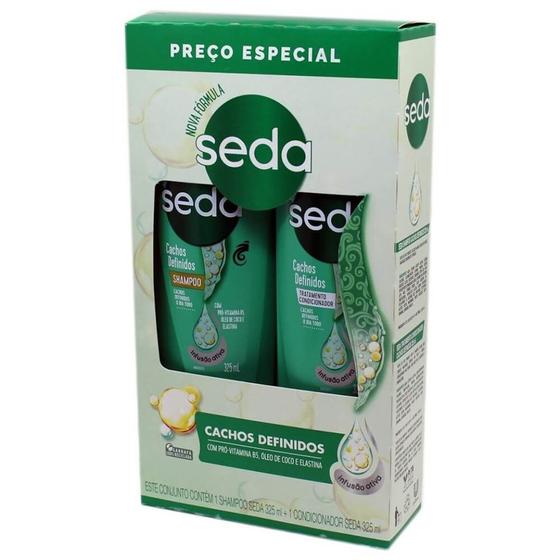 Imagem de Kit Shampoo Condicionador Seda Cachos Definidos - Unilever