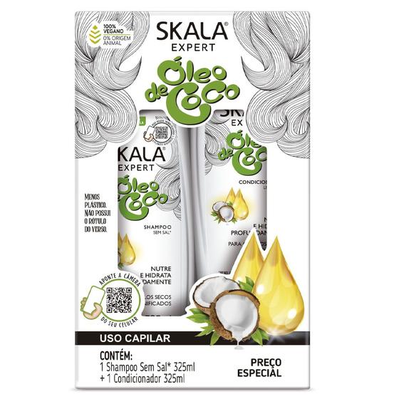 Imagem de Kit Shampoo + Condicionador Skala Óleo De Coco 325ml