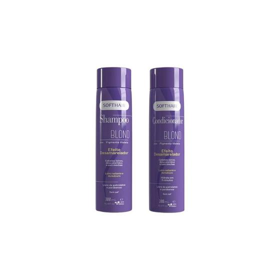 Imagem de Kit Shampoo+Condicionador Soft Hair 300Ml Blond