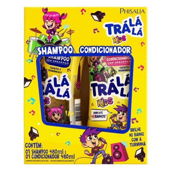 Imagem de Kit Shampoo Condicionador Trálálá Sem Embaraço 480mlPhisalia