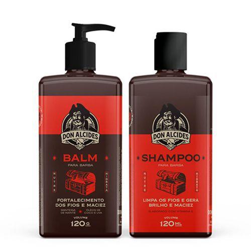 Imagem de Kit shampoo e balm para barba Barba Negra Don Alcides