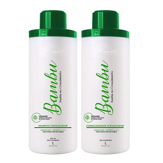 Imagem de Kit Shampoo e Cond Broto de Bambu Aramath 1L Profissional