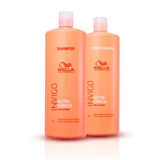 Imagem de Kit Shampoo e Condicionador 1L Nutri Enrich - Wella