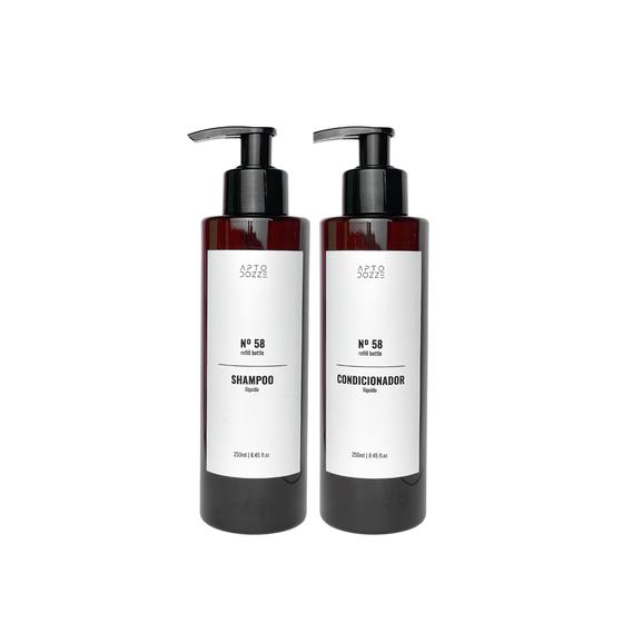 Imagem de Kit Shampoo E Condicionador 250Ml Luxo Dispenser Plástico