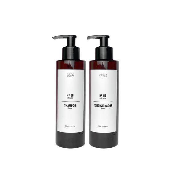 Imagem de Kit Shampoo E Condicionador 250Ml Luxo Dispenser Plástico