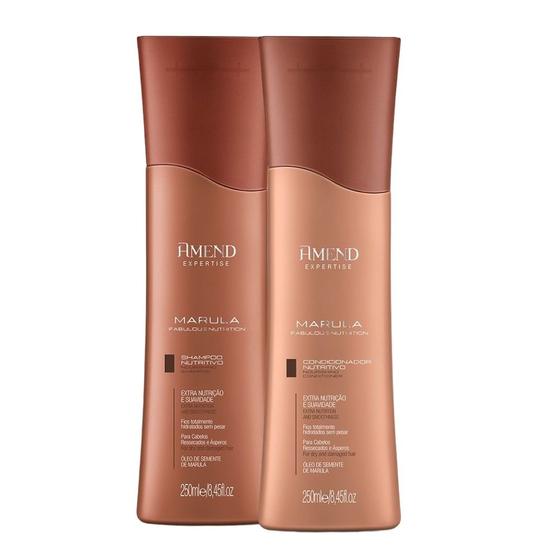 Imagem de Kit Shampoo e Condicionador Amend Marula Fabulous Nutrition 250ml