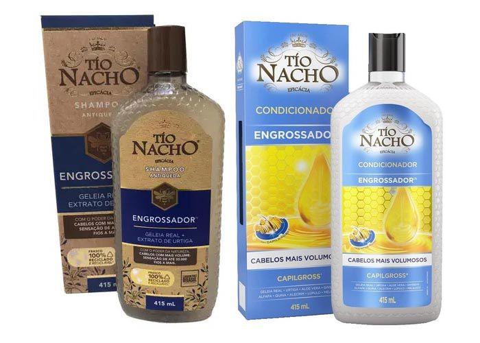 Imagem de Kit Shampoo e Condicionador Antiqueda Engrossador 415ml - Tío Nacho