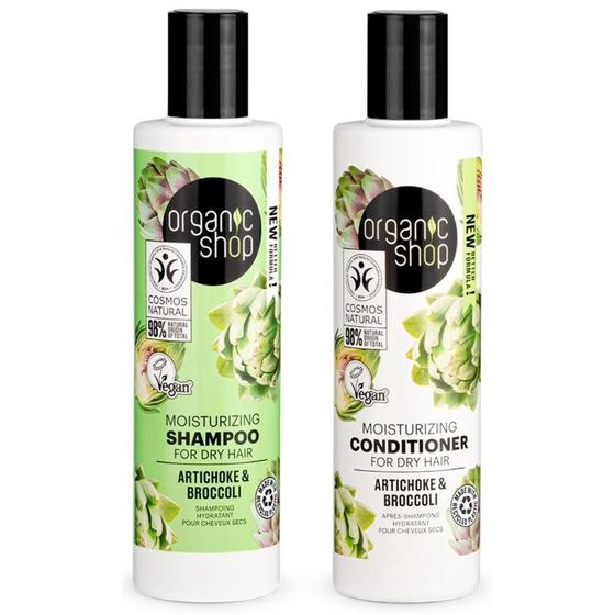 Imagem de Kit shampoo e Condicionador Cabelo Ondulado Organic Shop