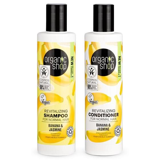 Imagem de Kit shampoo e Condicionador Cabelos Normais Organic Shop