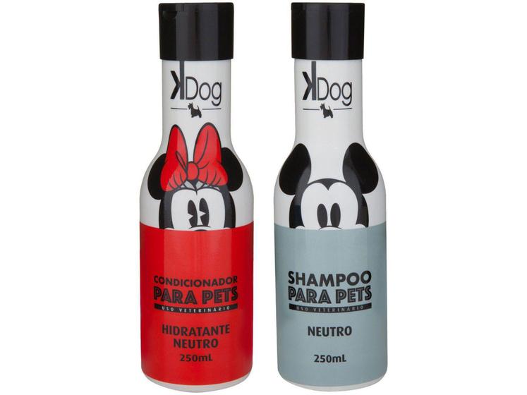 Imagem de Kit Shampoo e Condicionador Cachorro e Gato - Neutro K-Dog Disney 250ml