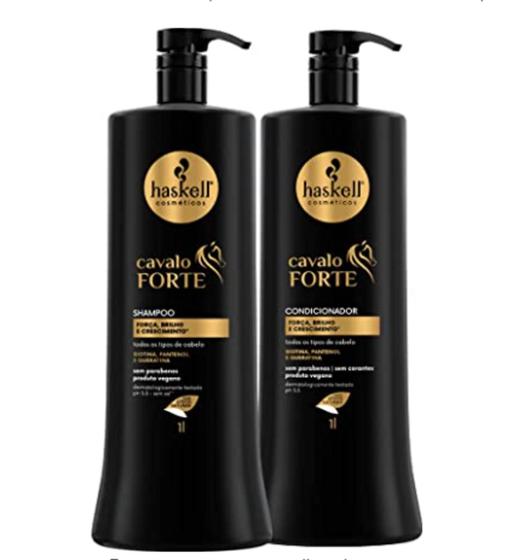 Imagem de Kit shampoo e condicionador cavalo forte haskell 1 litro