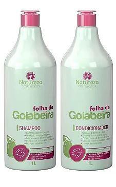 Imagem de Kit Shampoo e Condicionador Folha De Goiabeira Hidratação 1L