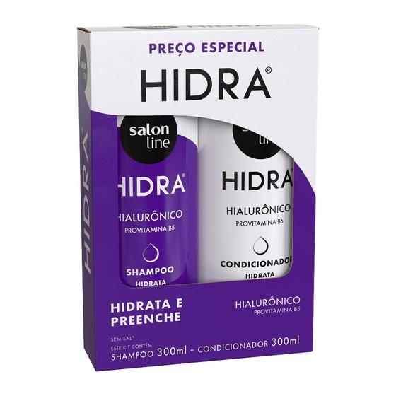 Imagem de Kit Shampoo e Condicionador Hidra Hialurônico Salon Line 300ml