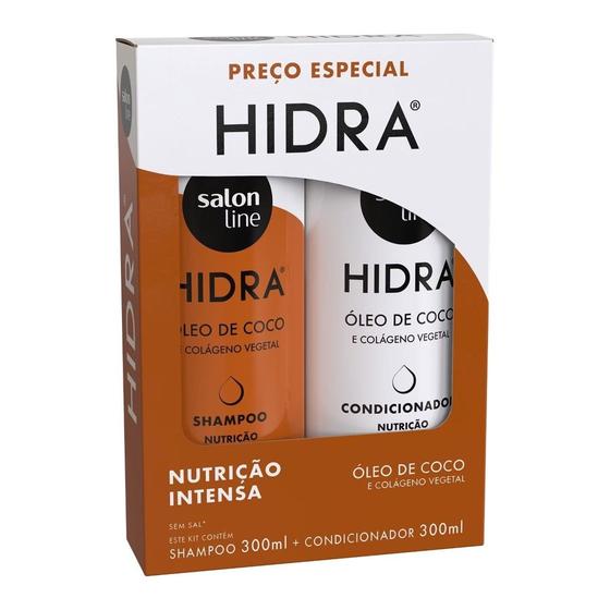 Imagem de Kit Shampoo e Condicionador Hidra Nutrição Intensa 300ml - Salon Line