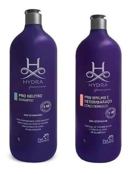 Imagem de Kit Shampoo e Condicionador Hydra Groomers Pro 1L
