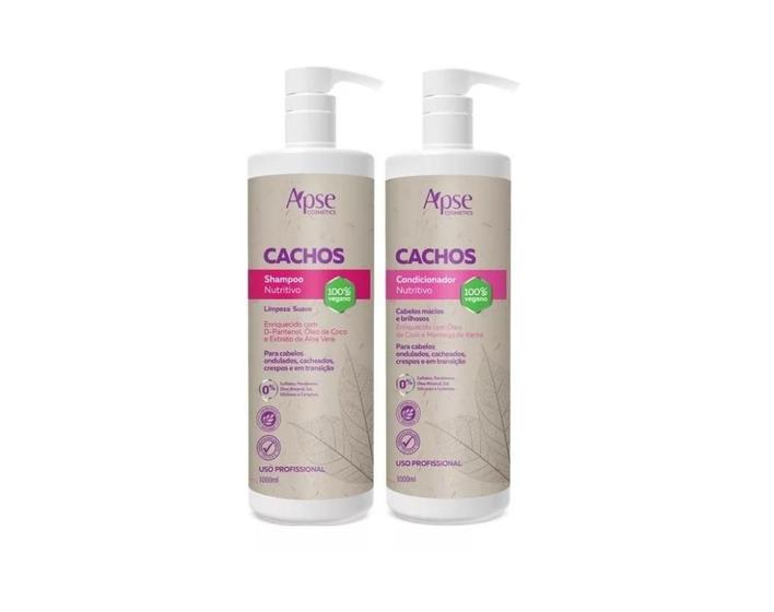 Imagem de Kit Shampoo E Condicionador Nutritivo Cachos 1L - Apse