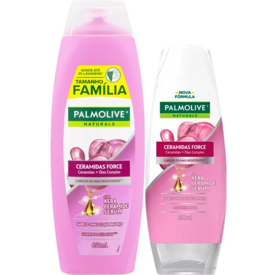 Imagem de Kit Shampoo e Condicionador Palmolive Ceramidas Force