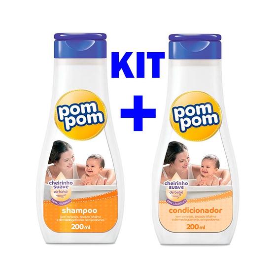 Imagem de Kit Shampoo e Condicionador Pom Pom Suave 200ml cada