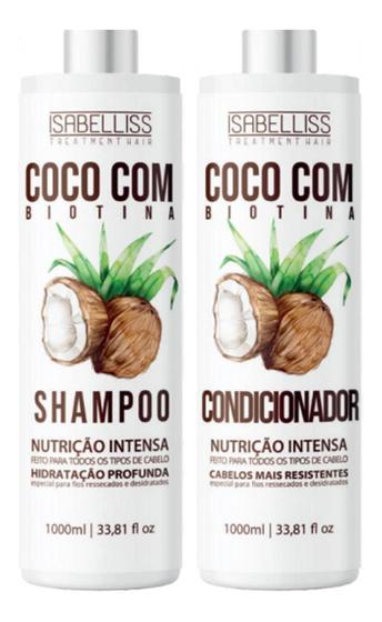 Imagem de Kit Shampoo E Condicionador Profissional Nutrição Coco Liss