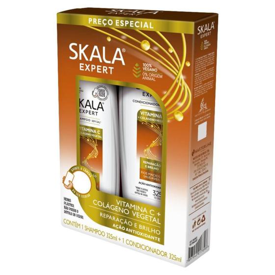 Imagem de Kit Shampoo E Condicionador Reconstrução Vitamina C Skala