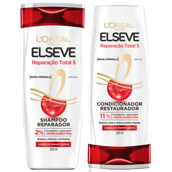 Imagem de Kit Shampoo E Condicionador Reparação Total 5 Elseve