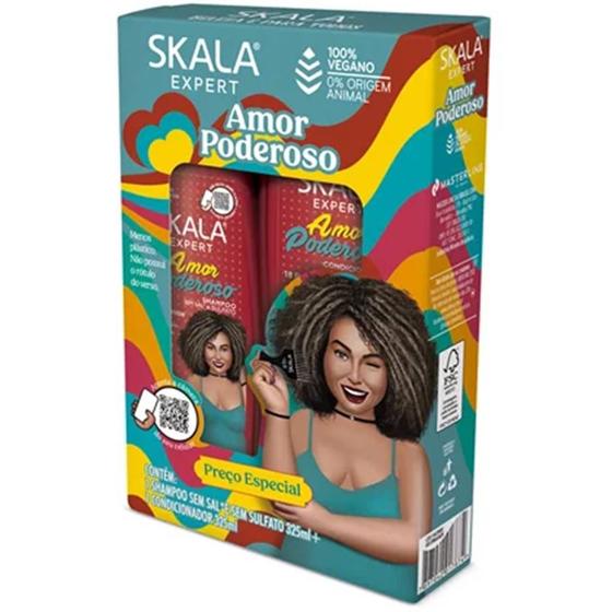 Imagem de Kit Shampoo e Condicionador Skala 325ml  Amor poderoso