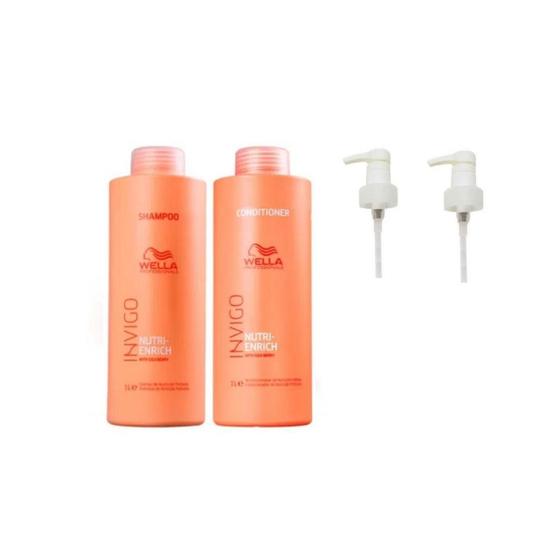 Imagem de Kit Shampoo E Condicionador Wella Invigo Nutri Enrich E Pump