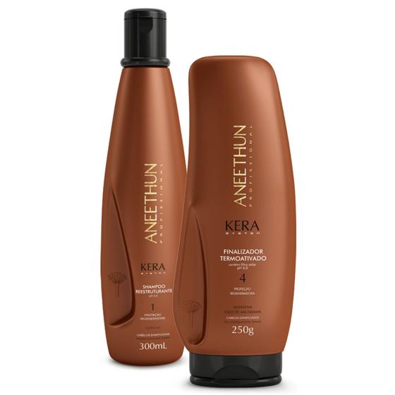 Imagem de Kit Shampoo e Finalizador Kera System Aneethun Reconstrução