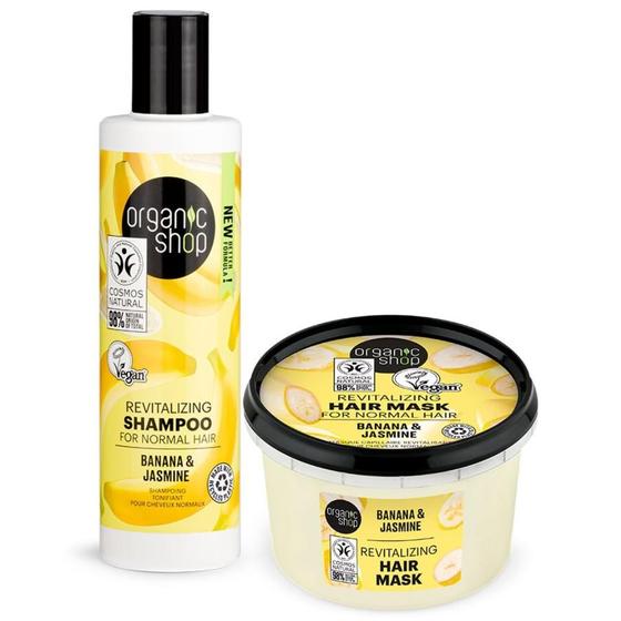 Imagem de Kit shampoo e Máscara Cabelos Normais Organic Shop