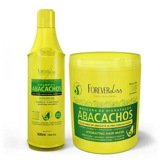 Imagem de Kit Shampoo e Mascara com Abacate Abacachos Forever Liss