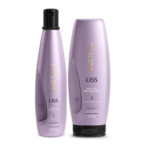 Imagem de Kit Shampoo E Máscara Home Care Aneethun Liss System 250G