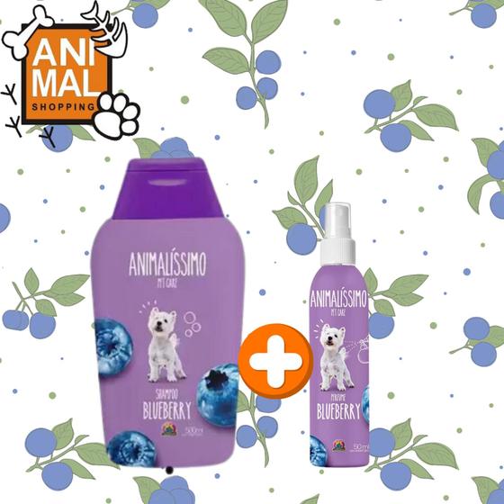 Imagem de Kit Shampoo e Perfume Para Cães de Blueberry - ANIMALISSIMO