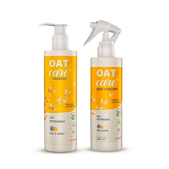 Imagem de Kit Shampoo e Spray Hidratante Oat Care 500ml - Próximo da Validade