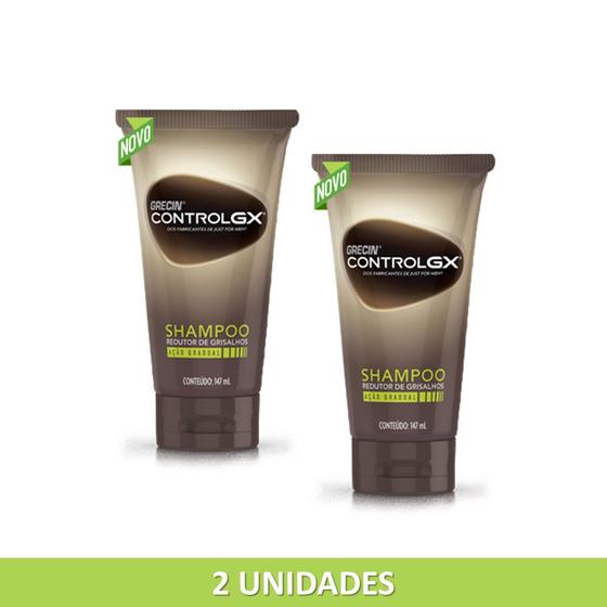 Kit Shampoo Grecin Control Gx Redutor De Grisalhos 2und Shampoo