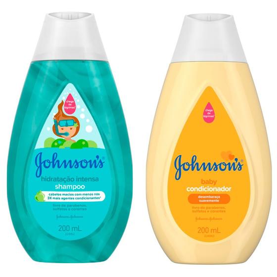 Kit Shampoo Johnson's Baby Hidratação Intensa 200ml e Condicionador