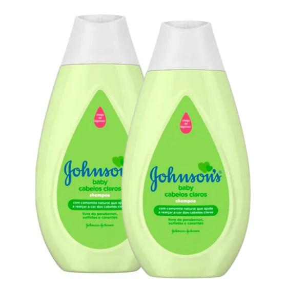 Imagem de Kit Shampoo Johnsons Baby Cabelos Claros 400ml 2 Unidades