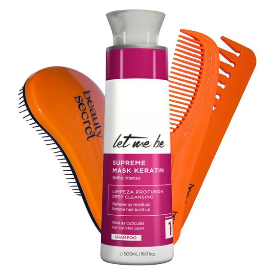 Imagem de Kit Shampoo Let Me Be Supreme Keratin 500ml e Beauty Secret