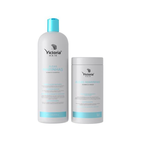 Imagem de Kit Shampoo + Máscara Algas Marinhas Victoria Hair