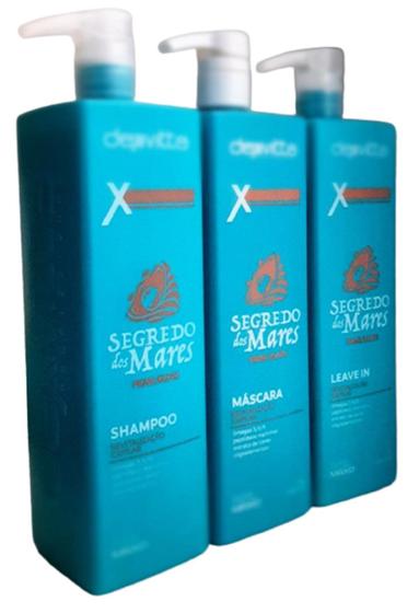 Imagem de Kit Shampoo Mascara E Leave In L Segredo Dos Mares