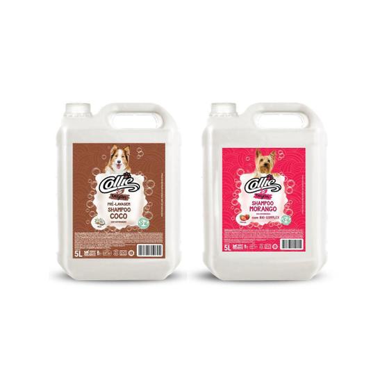 Imagem de Kit Shampoo Morango 5 Lt + Coco 5 Lt - Collie