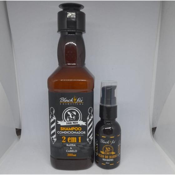 Imagem de Kit Shampoo + Òleo For Men - Black Fix