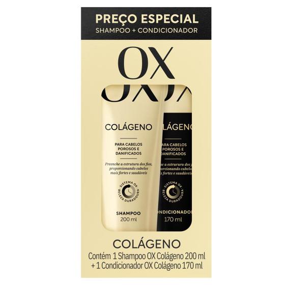 Imagem de Kit Shampoo OX Colágeno 200ml + Condicionador 170ml