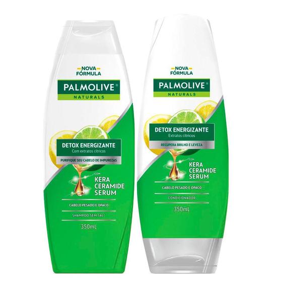 Kit Shampoo Palmolive Naturals Detox 350mL + Condicionador Palmolive Naturals Detox 350ml Menor preço em Kit Shampoo Palmolive Naturals Detox 350mL + Condicionador Palmolive Naturals Detox 350ml