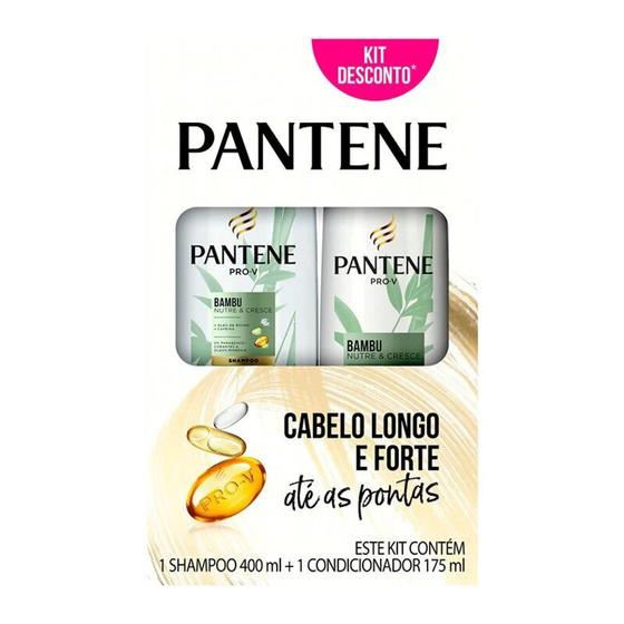 Imagem de Kit Shampoo Pantene Bambu Nutre & Cresce 400ml + Condicionador 175ml