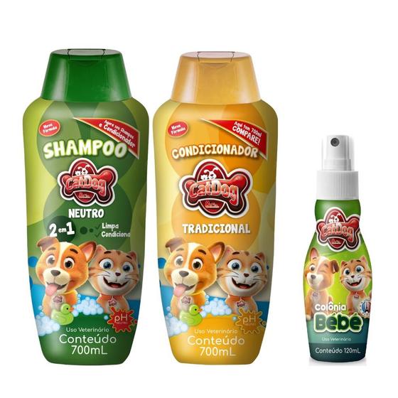 Imagem de KIT Shampoo, Perfume e Condicionador Cat Dog Cães e Gatos